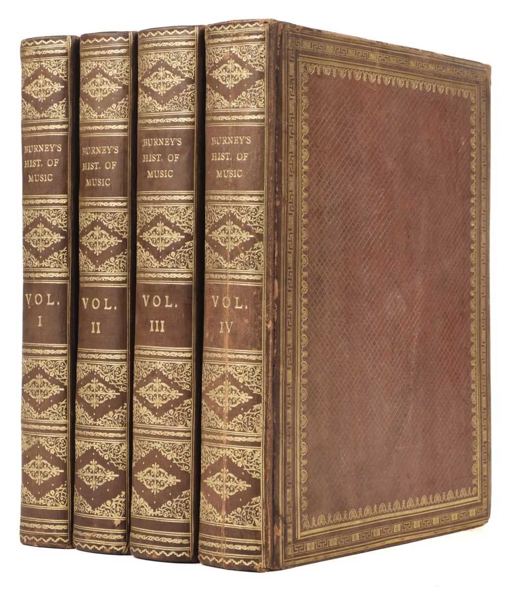 Lot 262 - Burney (Charles). A General History of Music, 4 volumes, 2nd edition, 1789