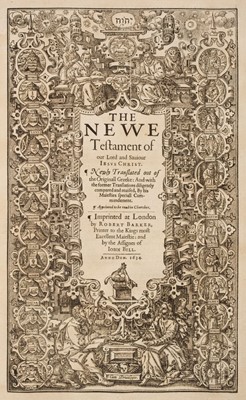 Lot 214 - Bible [English]. The Holy Bible, containing the Old Testament, and the New, 1634