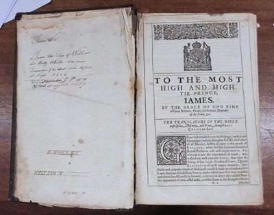 Lot 214 - Bible [English]. The Holy Bible, containing the Old Testament, and the New, 1634