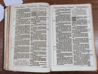 Lot 214 - Bible [English]. The Holy Bible, containing the Old Testament, and the New, 1634