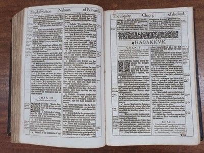 Lot 214 - Bible [English]. The Holy Bible, containing the Old Testament, and the New, 1634