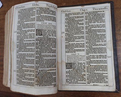 Lot 214 - Bible [English]. The Holy Bible, containing the Old Testament, and the New, 1634