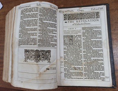 Lot 214 - Bible [English]. The Holy Bible, containing the Old Testament, and the New, 1634