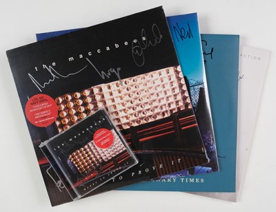 Lot 437 - Maccabees. Sealed & signed Ltd. Edition blue vinyl LP "Marks To Prove It" + CD + other signed LPs