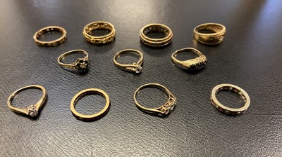Lot 63 - Rings. A mixed collection of dress rings
