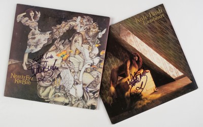 Lot 435 - Kate Bush. Pair of signed Kate Bush 1st pressing LPs "Lionheart" and "Never for Ever"