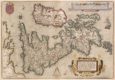Lot 84 - British Isles. Ortelius (Abraham), Angliae, Scotiae et Hiberniae sive Britannicar..., 1592