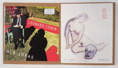 Lot 436 - Leonard Cohen. "Old Ideas" sealed LP & Limited Edition Collector's "After An Old Photo" lithograph