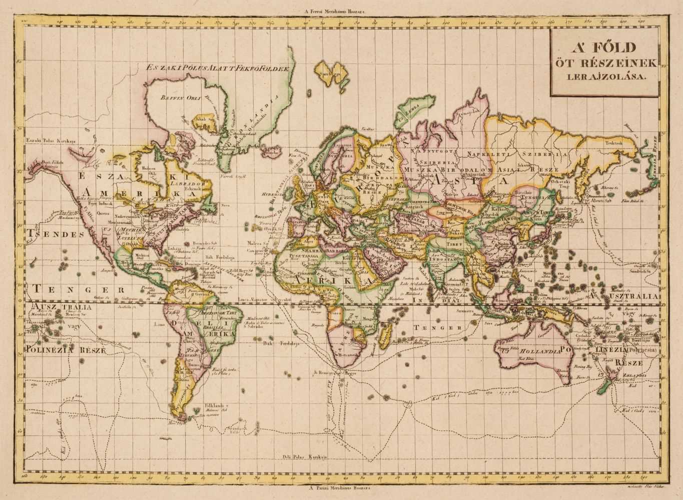 Lot 87 - Budai (Esaias). World & Four Continents, Debrecen, circa 1800