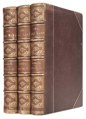 Lot 65 - Roberts (David). The Holy Land, 1st quarto edition, 6 volumes in 3, 1855-56