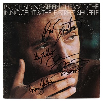 Lot 434 - Bruce Springsteen. Signed LPs plus other records and Born to Run: The Unseen Photos book