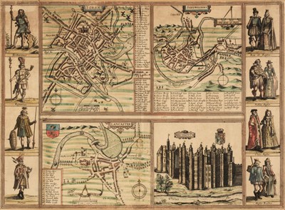 Lot 77 - Braun (Georg & Hogenberg Franz), Yorke, Shrowesbury, Lancaster, Richmont, circa 1618