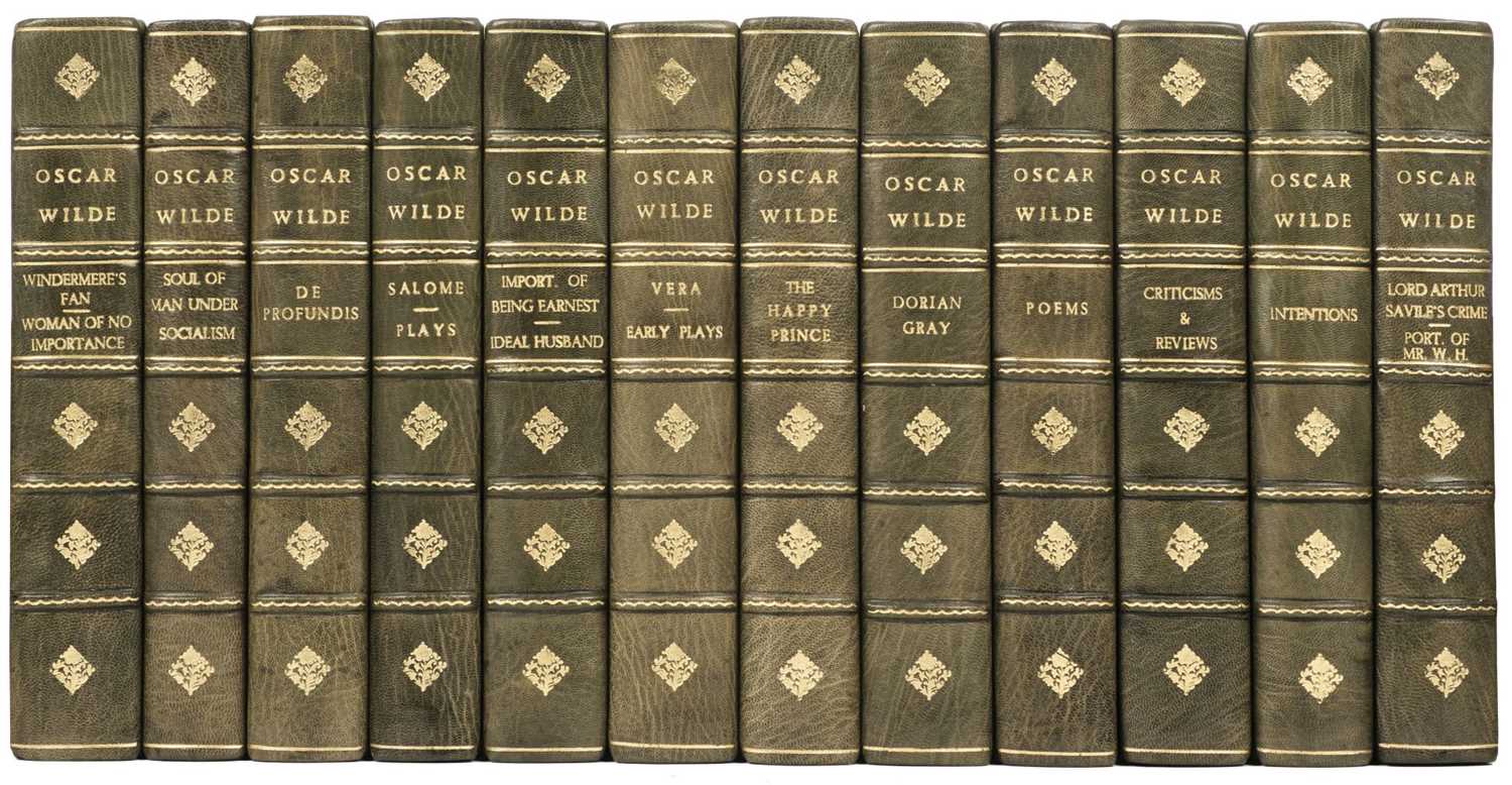 Lot 395 - Wilde (Oscar). The Complete Works of Oscar Wilde, 12 volumes, Garden City: Doubleday, 1923