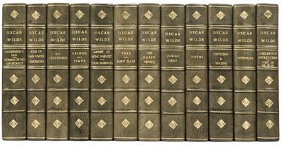 Lot 395 - Wilde (Oscar). The Complete Works of Oscar Wilde, 12 volumes, Garden City: Doubleday, 1923