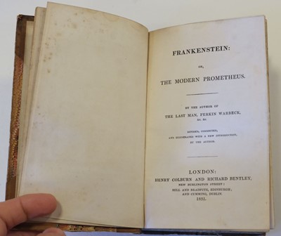 Lot 295 - Shelley (Mary Wollstonecraft). Frankenstein, 3rd edition, 1831