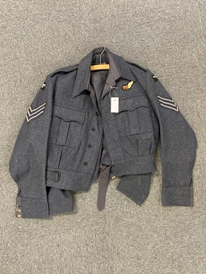 Lot 214 - Aircrew Blouse. A WWII RAF aircrew blouse dated 1945 and another dated 1951