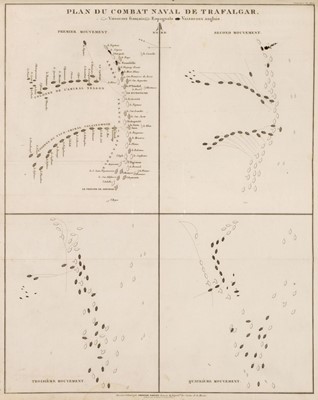 Lot 116 - Napoleonic Campaign Maps. An untitled atlas of maps and battle plans, circa 1810