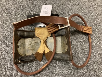 Lot 211 - Flying Goggles. A pair of WWII Battle of Britain period Mk IV B flying goggles