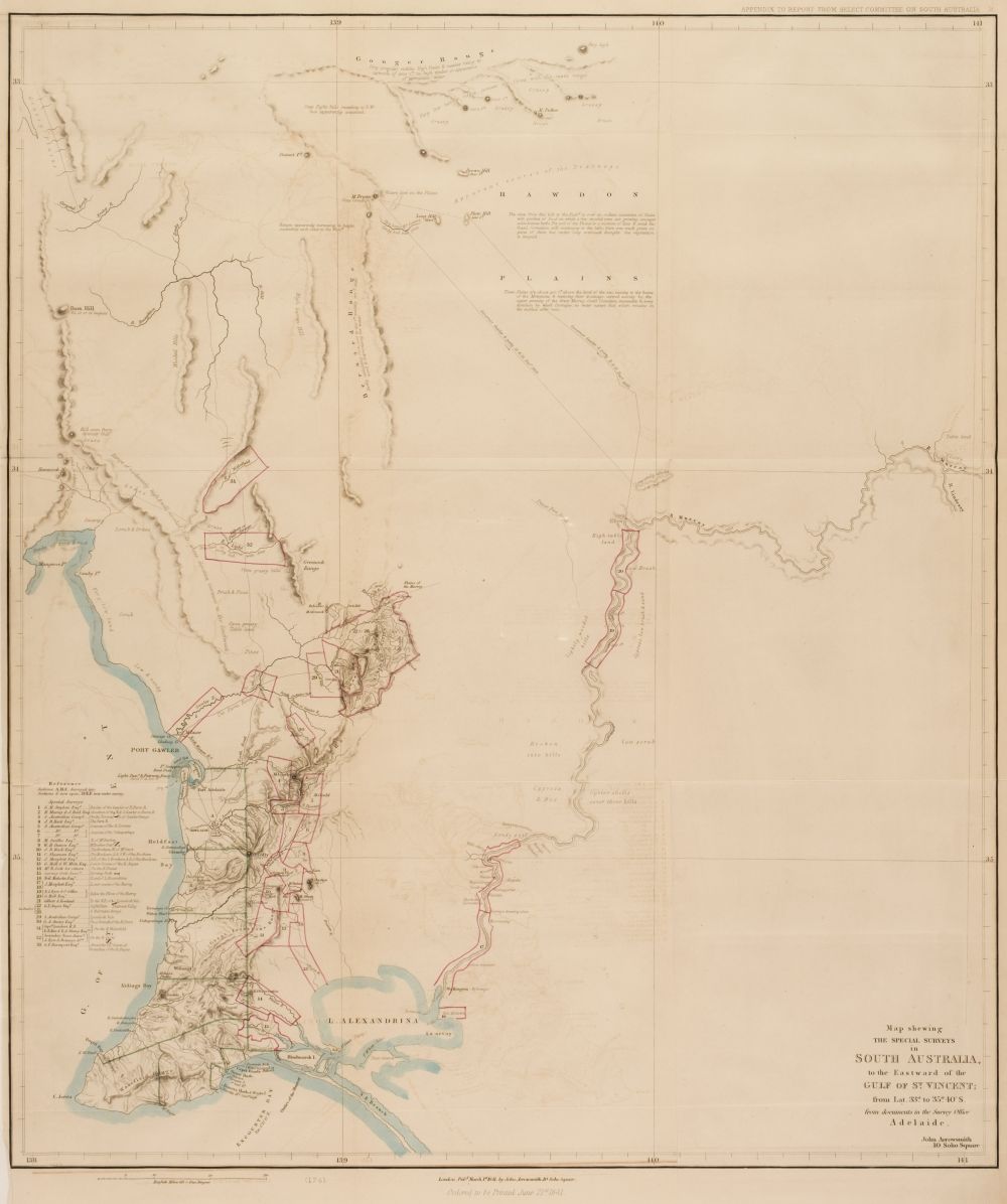 Lot 64 - Australia. Arrowsmith (John), Map shewing the