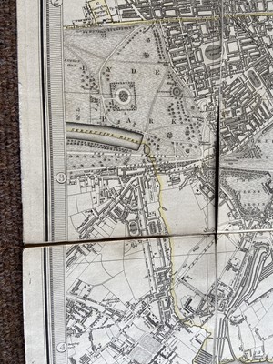 Lot 107 - London. Faden (W.), Plan of London and Westminster with the Borough of Southwark, 1823