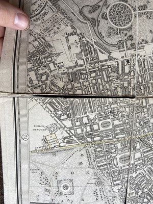 Lot 107 - London. Faden (W.), Plan of London and Westminster with the Borough of Southwark, 1823