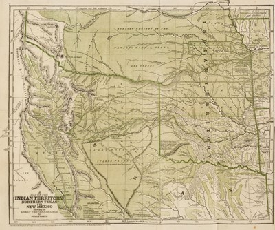 Lot 138 - Texas. Gregg (Josiah). A Map of the Indian Territory, Northern Texas and New Mexico, 1844