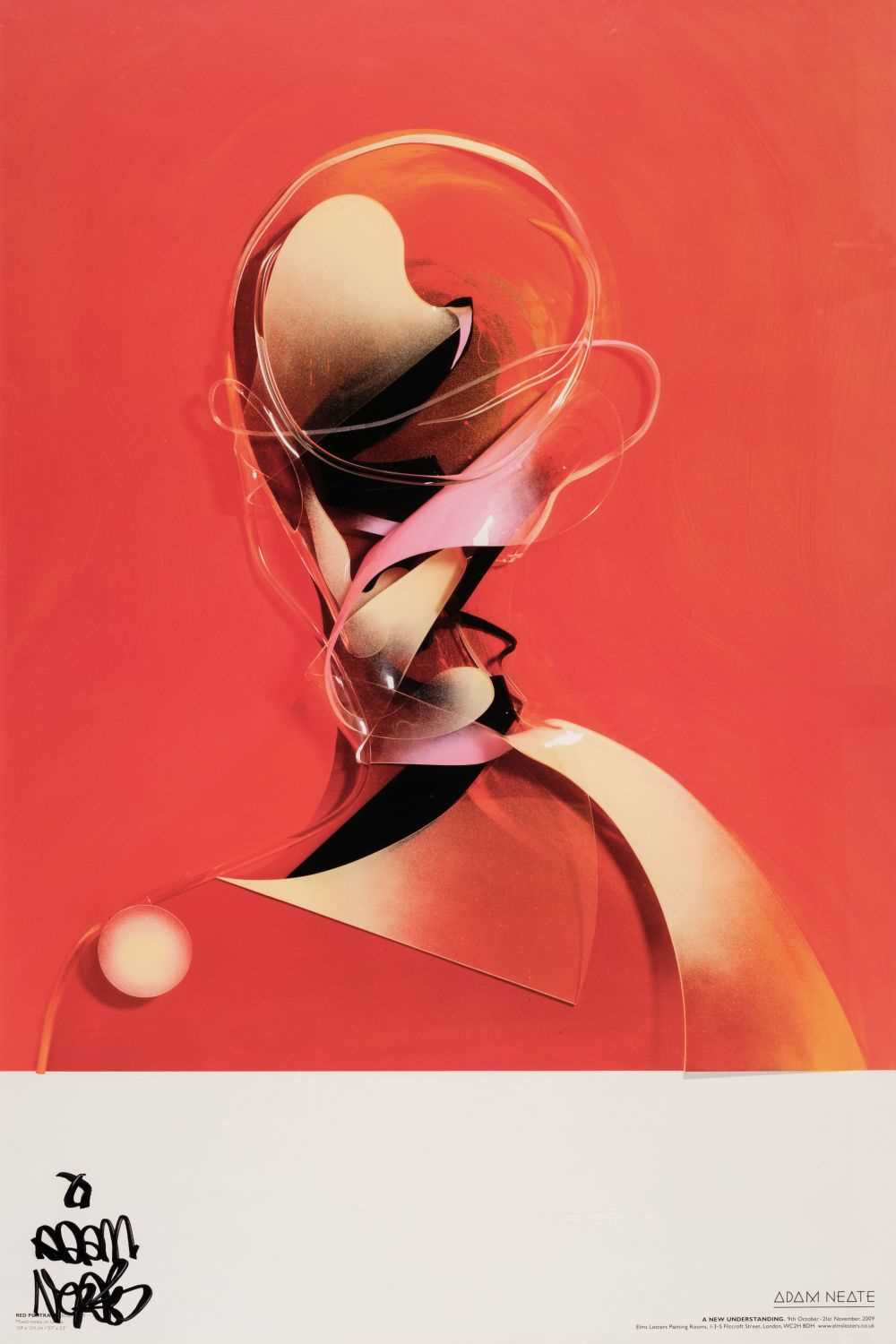 Lot 181 - Neate (Adam, 1977- ). Red Portrait (Movement) / Madonna Poster, both 2009