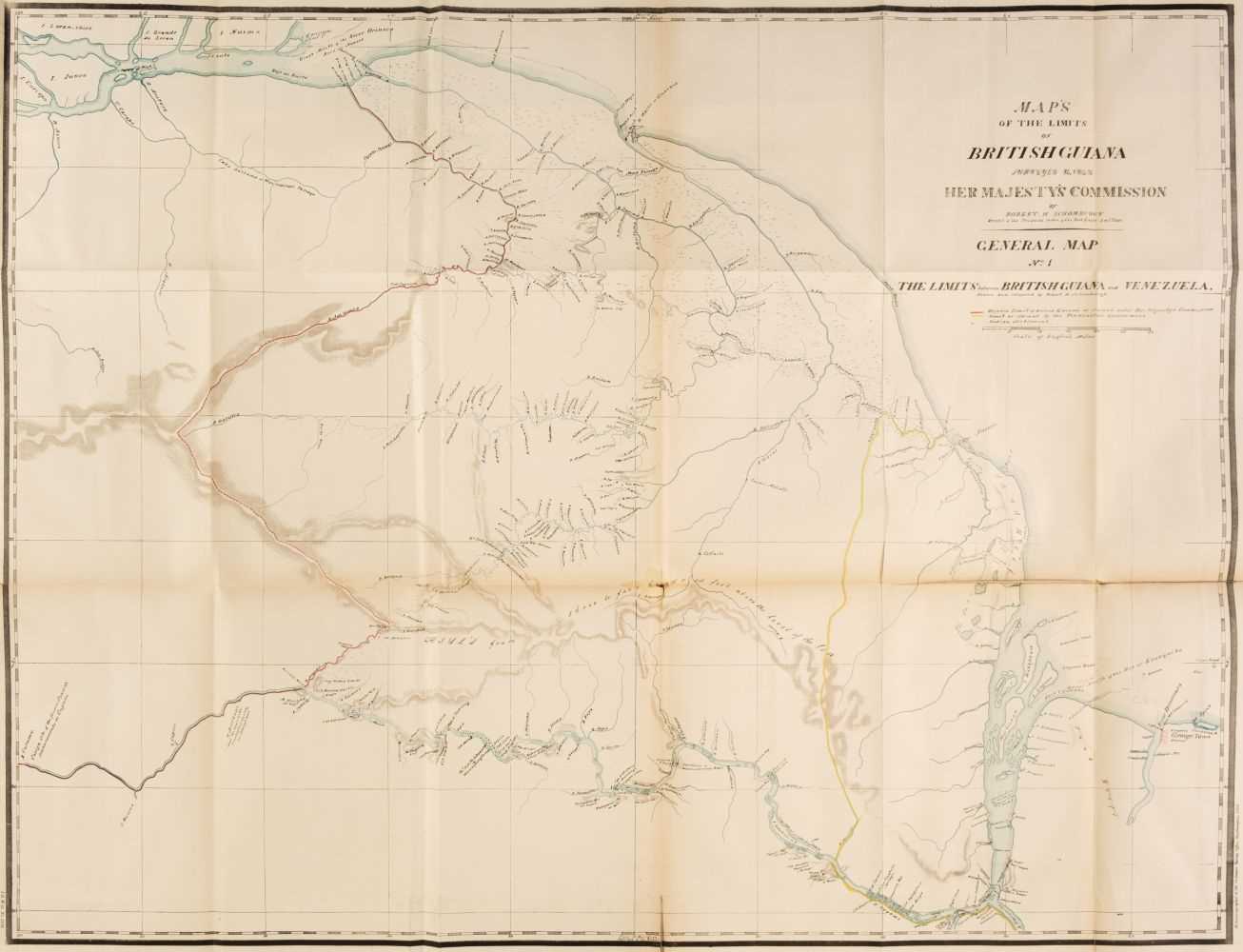 Lot 97 Guyana. Schomburgk (Robert H.), Map's [sic]