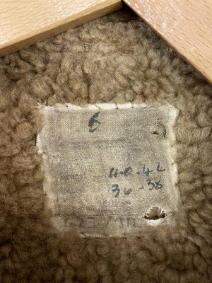 Lot 224 - Flying Jacket. A WWII RAF Irvin brown leather flying jacket