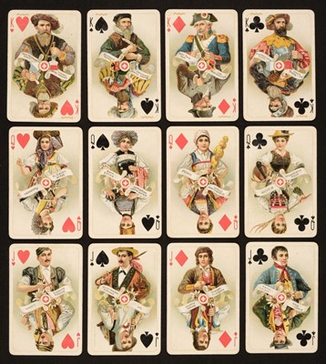 Lot 557 - Swiss Playing Cards. Swiss Cantons Pattern playing cards, J. Müller, circa 1863, plus 4 others, and 6 German decks