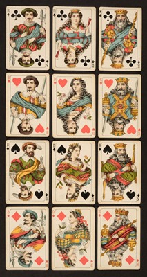 Lot 557 - Swiss Playing Cards. Swiss Cantons Pattern playing cards, J. Müller, circa 1863, plus 4 others, and 6 German decks