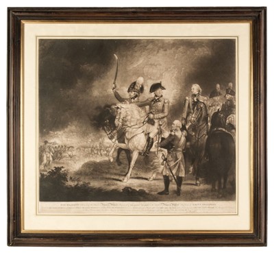 Lot 356 - Ward (James). His Majesty Reviewing the Third or Prince of Wales's Regiment of Dragoon Guards, 1800