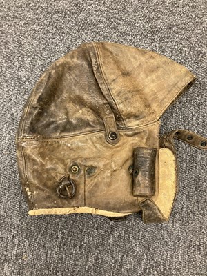 Lot 213 - Flying Helmets. A collection of WWI and interwar period leather flying helmets