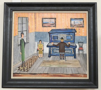 Lot 398 - Jones (Jack, 1922-1993). Performance, c. 1980, oil on board