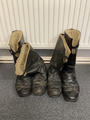 Lot 186 - Flying Boots. Two pairs of RAF 1936 pattern flying boots