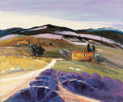 Lot 286 - Etchenic (Pascal, 1948- ). Provencal landscape, c. 2000, oil on canvas