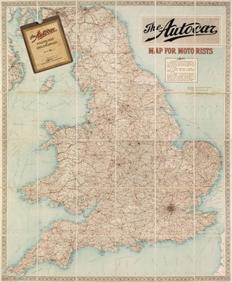 Lot 93 - England & Wales. The Autocar Map for Motorists, John Bartholomew & Co, circa 1925