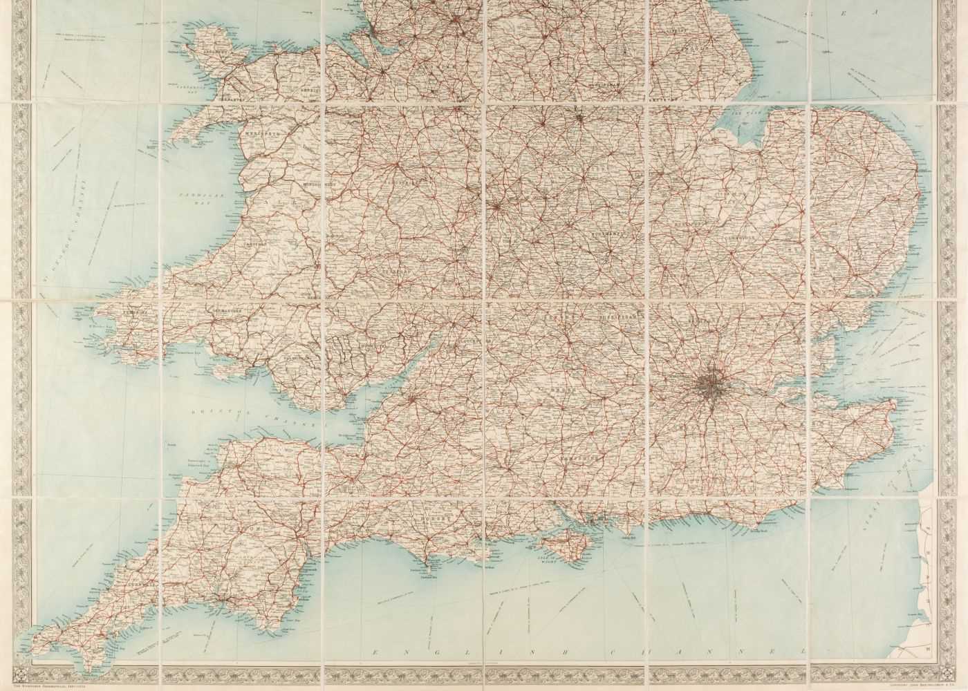 Lot 93 - England & Wales. The Autocar Map for