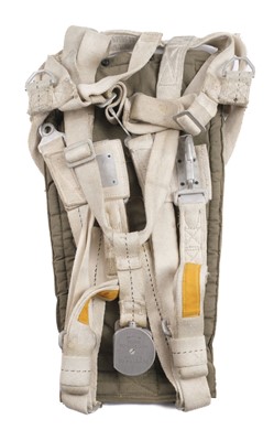 Lot 254 - Parachute. A WWII RAF observer type parachute harness dated 1945