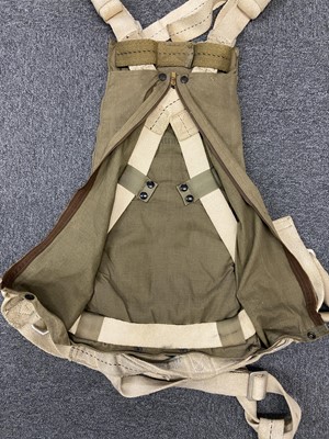 Lot 254 - Parachute. A WWII RAF observer type parachute harness dated 1945