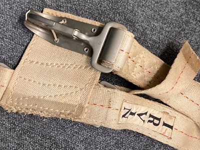 Lot 250 - Parachute. A WWII RAF observer type Irvin parachute harness dated 1941