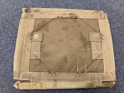 Lot 167 - Parachute. A WWII RAF period parachute backpad and related items