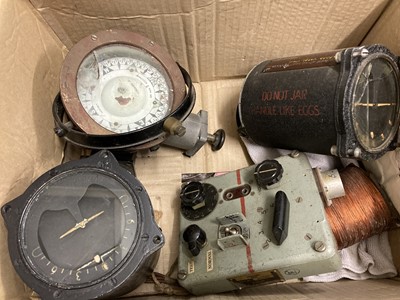 Lot 180 - Aircraft Instruments. A collection of WWII period RAF aircraft instruments