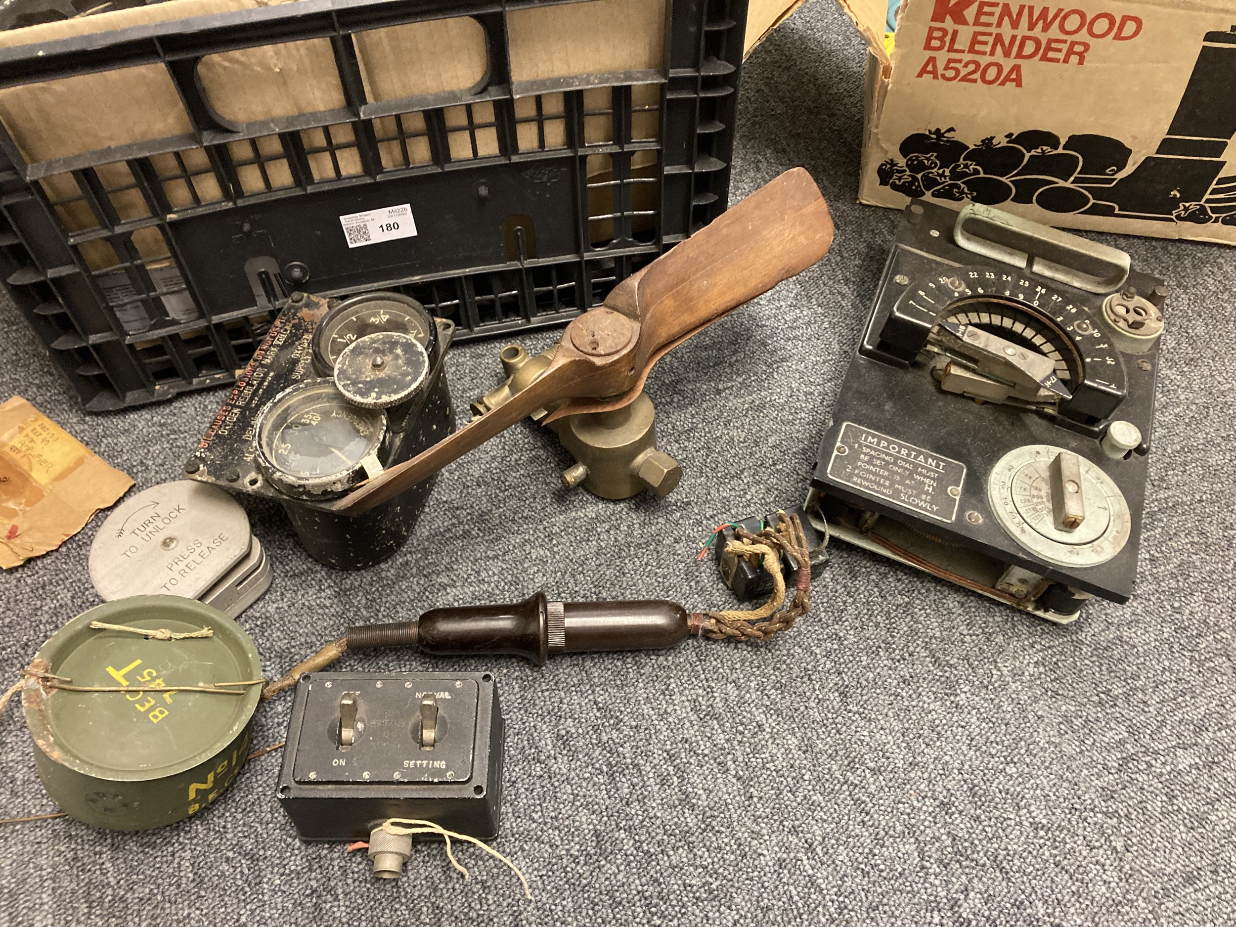 Lot 180 - Aircraft Instruments. A collection of WWII
