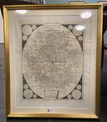 Lot 124 - Oxford. Willdey (George, attrib.), A Map of the Country Twenty Miles round Oxford, circa 1720