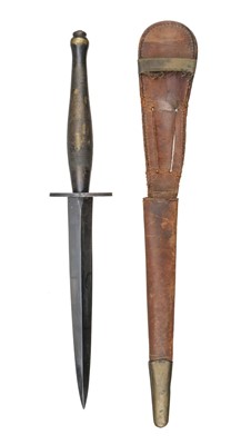 Lot 437 - Fighting Knife. A WWII Fairbairn-Sykes 2nd Pattern B2 Fighting Knife