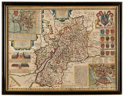 Lot 95 - Gloucestershire. Speed (John), Glocestershire contrived into thirty thre severall Hundreds..., 1627