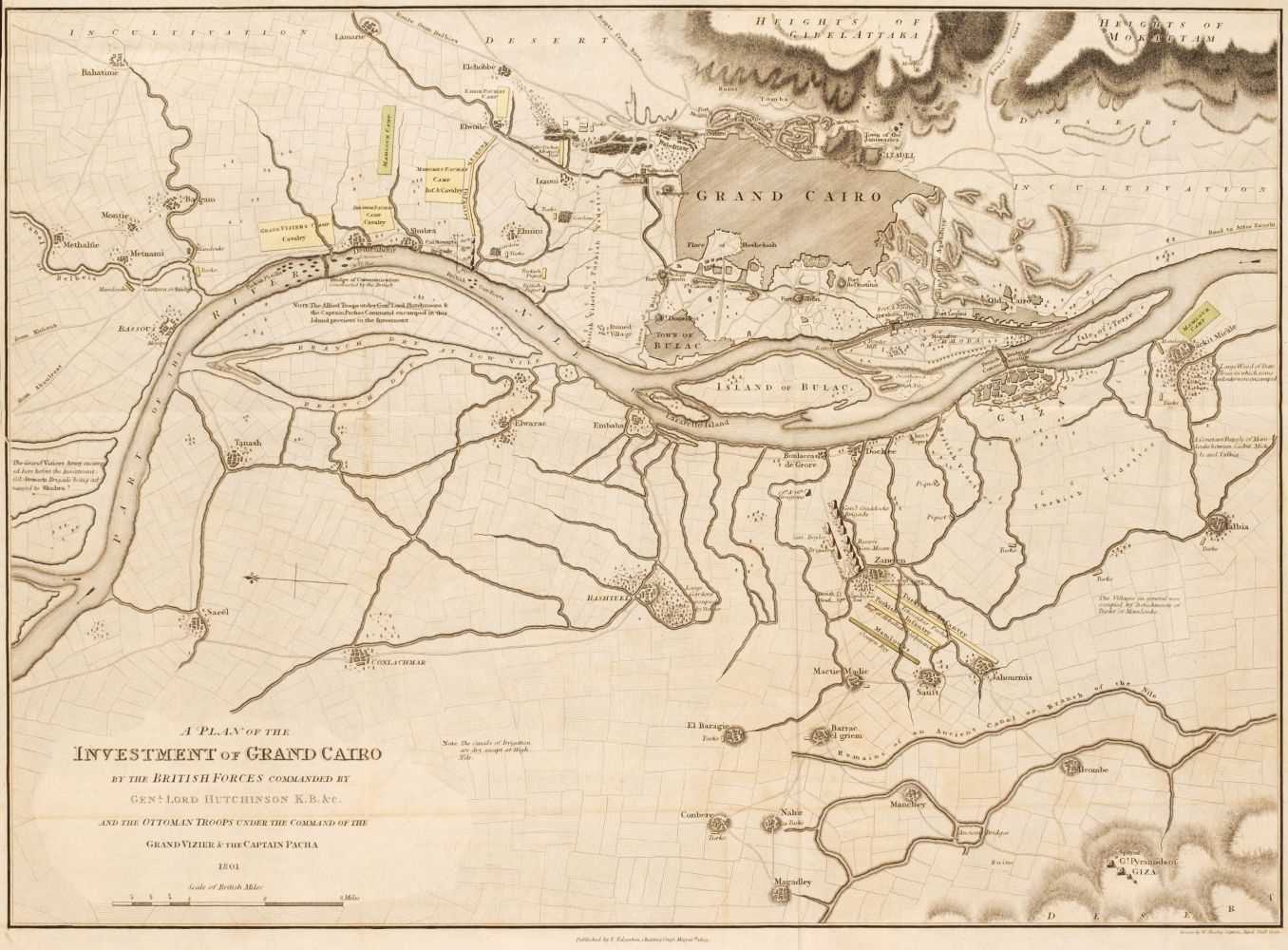 Lot 124 - Wilson (Robert Thomas). History of the British Expedition to Egypt, 2nd edition, 1803