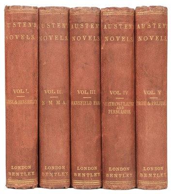 Lot 359 - Austen (Jane). Novels, 5 volumes, new edition, London: Richard Bentley, 1869