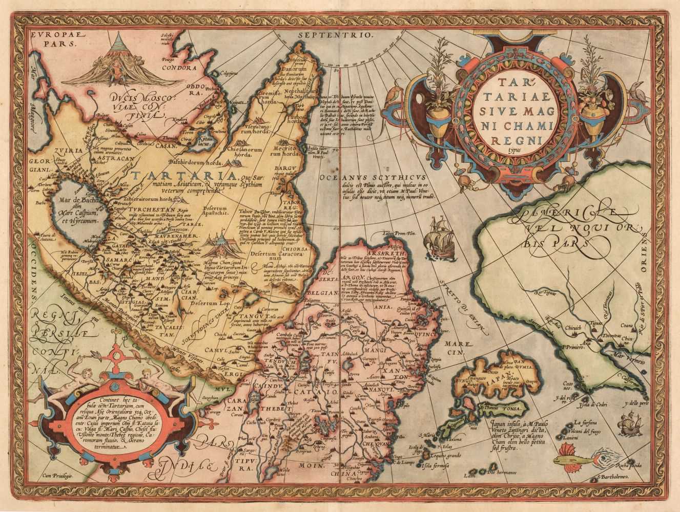 Lot 137 - Tartary. Ortelius (Abraham), Tartariae sive